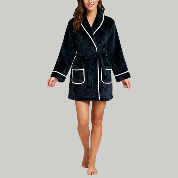 womens-navy-blue-plush-robe-soft-kimono-with-belt-and-pockets