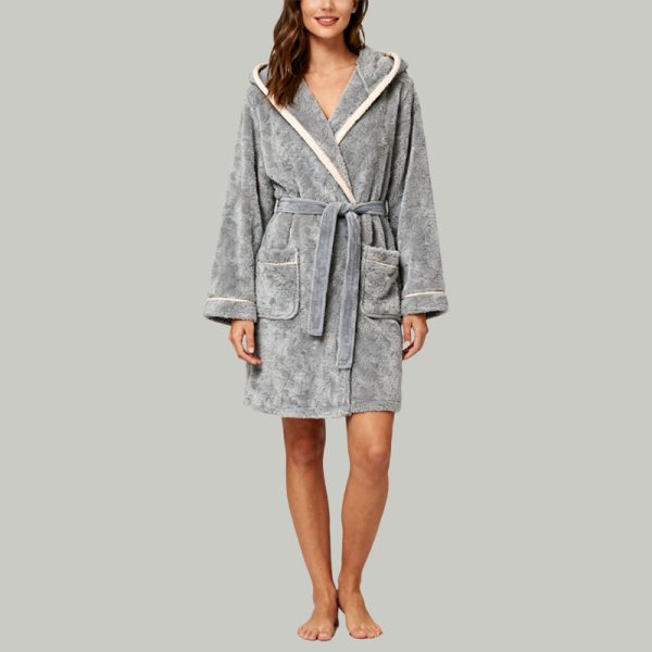 grey-hooded-fleece-robe-plush-bathrobe-with-belt