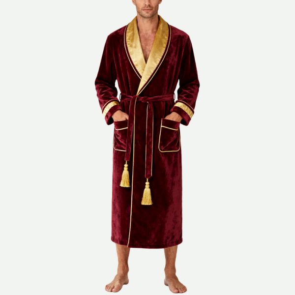 elegant-comfortable-mens-long-length-dressing-gown-soft-skin-friendly