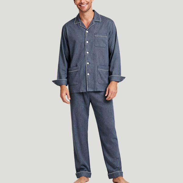 retro-and-casual-mens-long-sleeves-pajama-sets